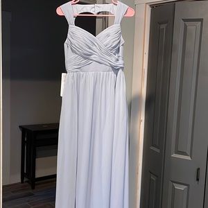 Dusty Blue Azazie dress